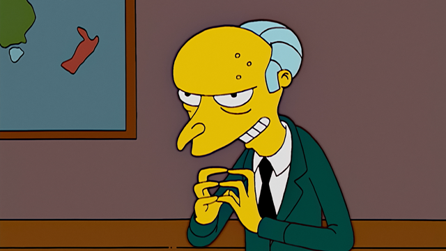Cena do episódio “Jogo Sujo” de Os Simpsons