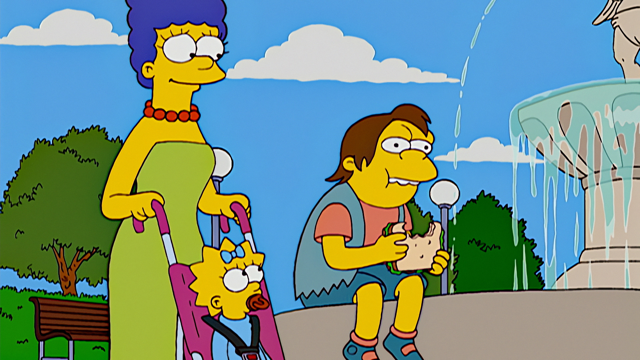 Cena do episódio “Dormindo com o Inimigo” de Os Simpsons