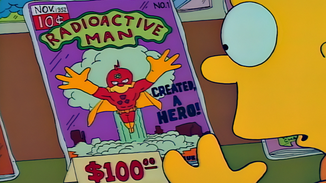 Cena do episódio “Três Homens e um Gibi” de Os Simpsons