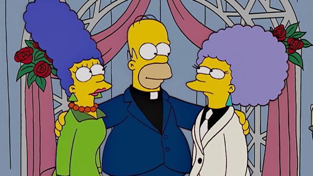 Cena do episódio “O Casamenteiro” de Os Simpsons