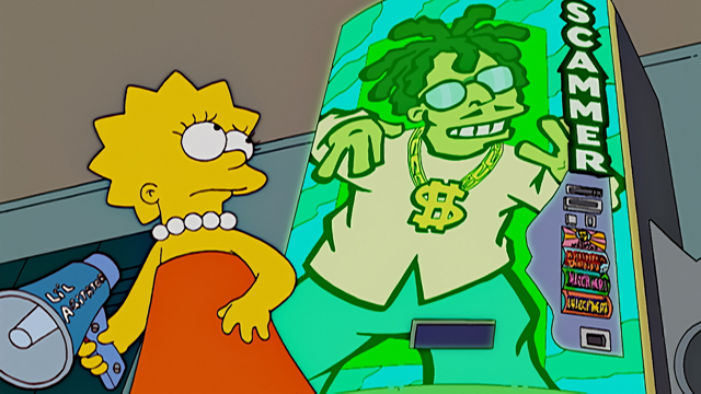 Cena do episódio “O Coração do Bart” de Os Simpsons