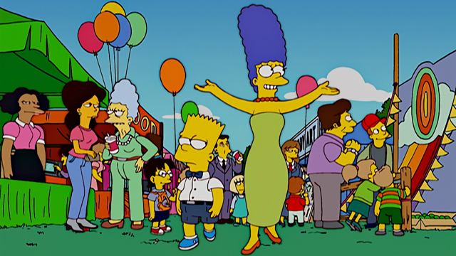Cena do episódio “O Pai, o Filho e o Santo Hóspede” de Os Simpsons
