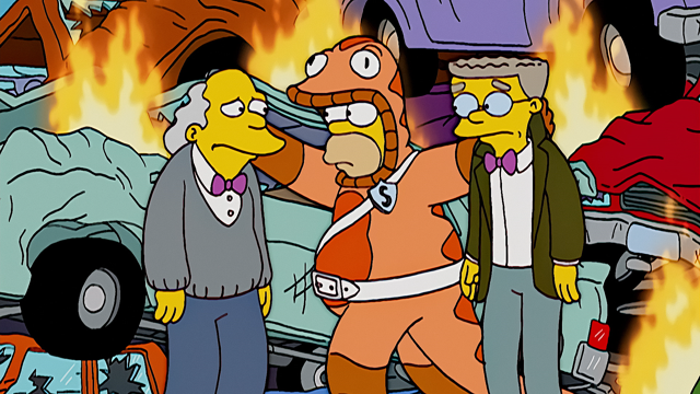 Cena do episódio “Vejam como Homer Corre” de Os Simpsons