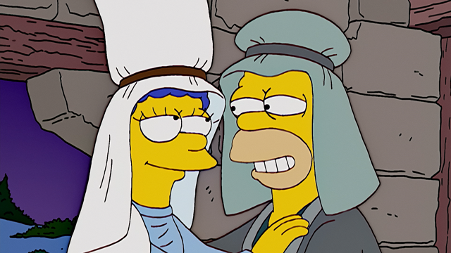 Cena do episódio “O Conto de Natal dos Simpsons” de Os Simpsons