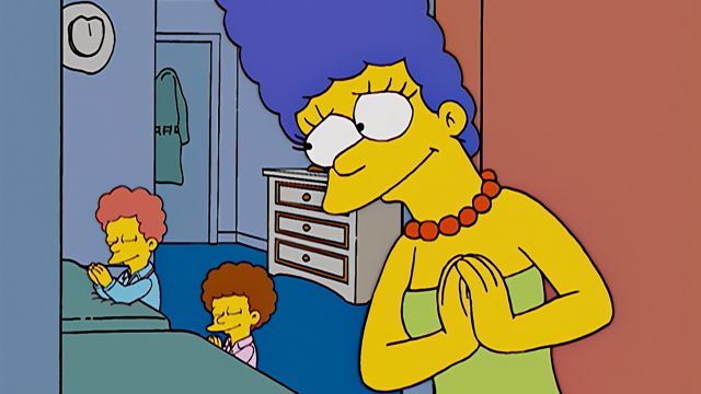 Cena do episódio “Bart Tem Duas Mães” de Os Simpsons