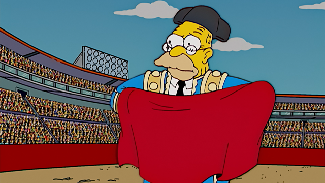 Cena do episódio “Abe de Um Milhão de Dólares” de Os Simpsons