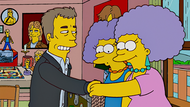 Cena do episódio “Beijo, Beijo” de Os Simpsons