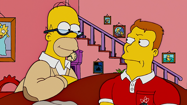 Cena do episódio “Conselheiros Marge e Homer” de Os Simpsons