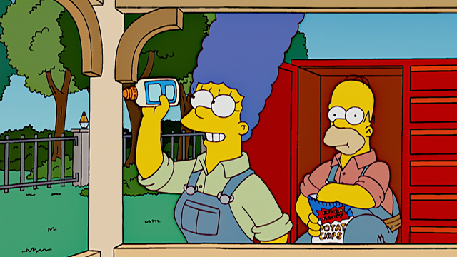 Cena do episódio “Por Favor, Homer, Não Use o Martelo” de Os Simpsons