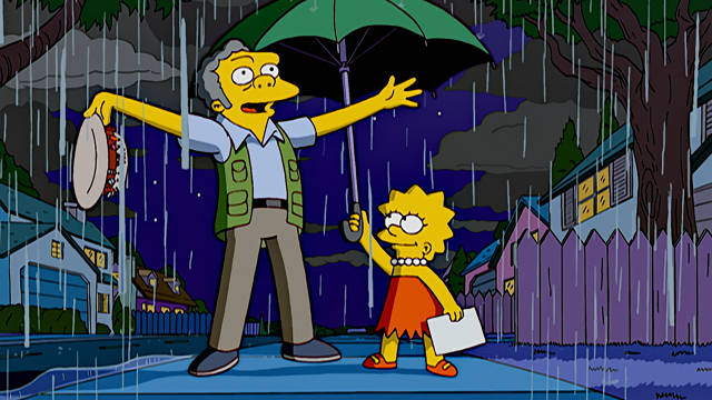 Cena do episódio “Moe e Lisa” de Os Simpsons