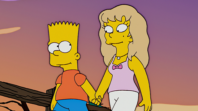 Cena do episódio “Pequena Grande Garota” de Os Simpsons