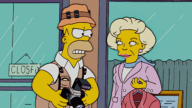 Cena do episódio “Homerazzi” de Os Simpsons