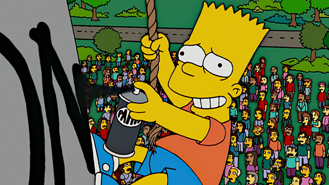 Cena do episódio “O Grande Perdedor” de Os Simpsons