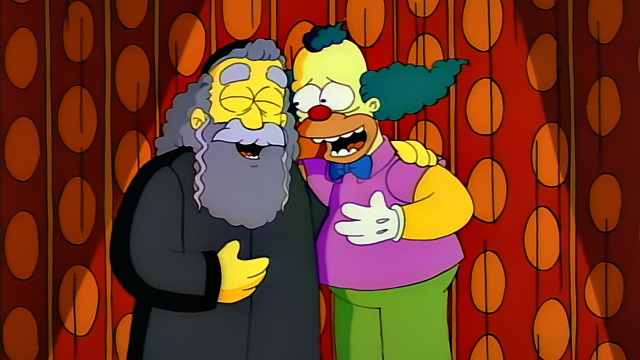 Cena do episódio “Tal Pai, Tal Palhaço” de Os Simpsons