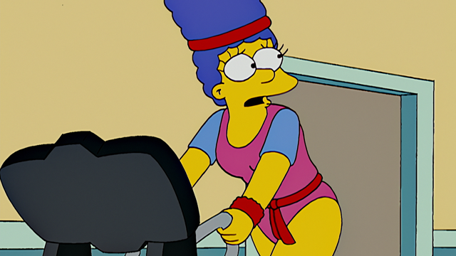 Cena do episódio “Maridos e Facas” de Os Simpsons