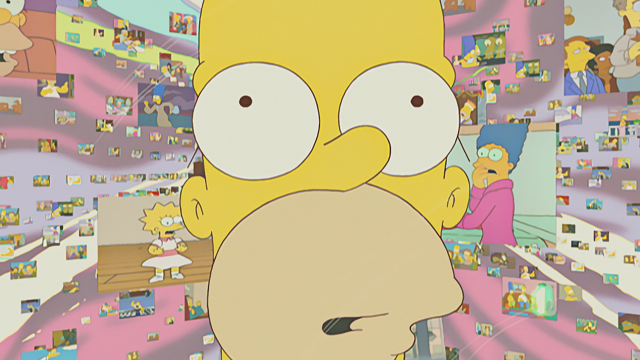 Cena do episódio “Eterna Bobeira da Mente do Simpson” de Os Simpsons