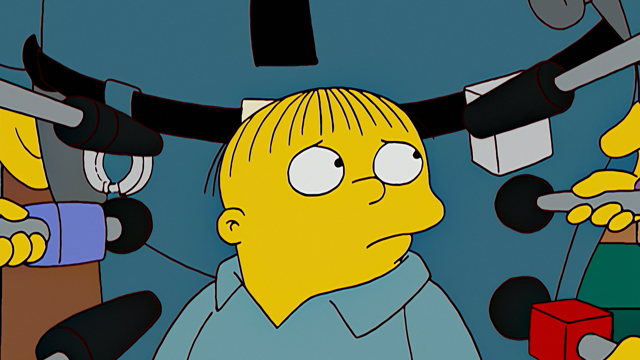 Cena do episódio “De Muitos, Wiggum” de Os Simpsons