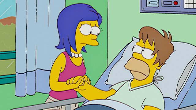 Cena do episódio “Show dos Anos 90” de Os Simpsons