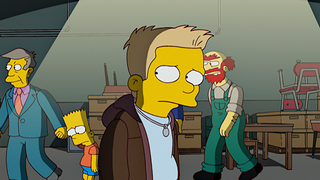 Cena do episódio “O Delator” de Os Simpsons
