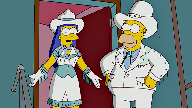 Cena do episódio “Papai Fujão” de Os Simpsons