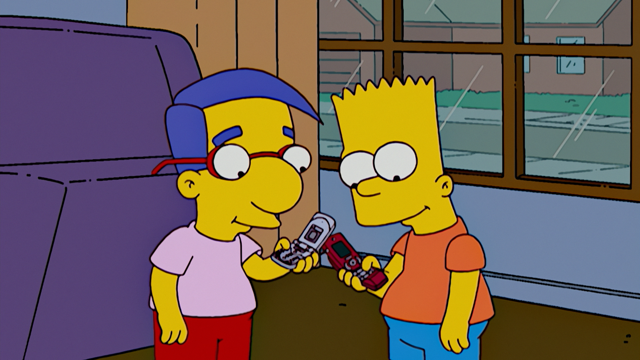 Cena do episódio “Comunicação Perdida” de Os Simpsons