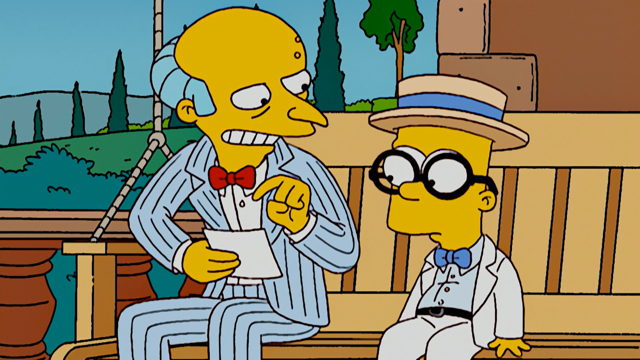Cena do episódio “Dois Garotos na Maior Fria” de Os Simpsons