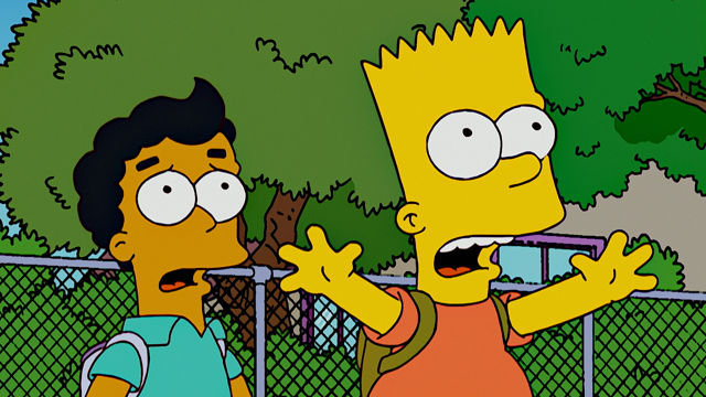 Cena do episódio “MyPods e Dinamites” de Os Simpsons
