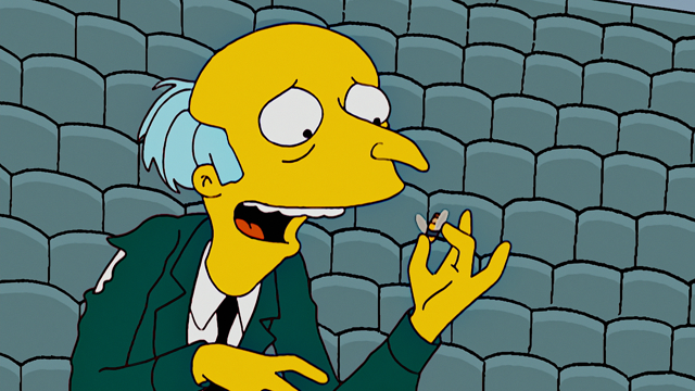 Cena do episódio “Queimaduras e Abelhas” de Os Simpsons