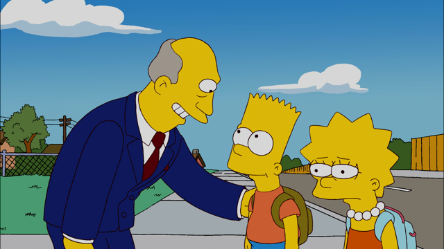Cena do episódio “Como a Prova Foi Vencida” de Os Simpsons