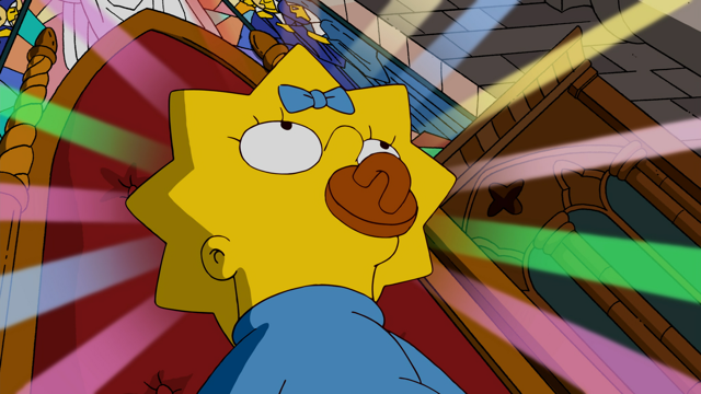 Cena do episódio “O Desaparecimento de Maggie” de Os Simpsons