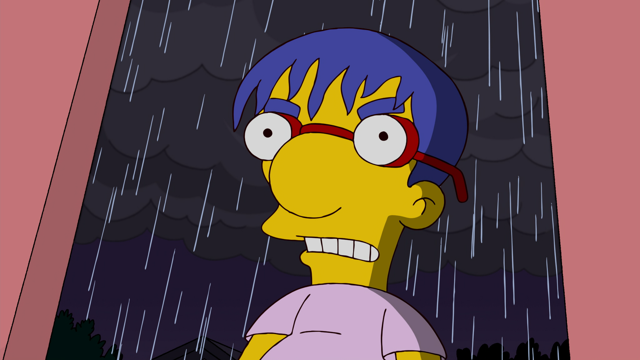Cena do episódio “O Bom, o Triste e o Drogado” de Os Simpsons