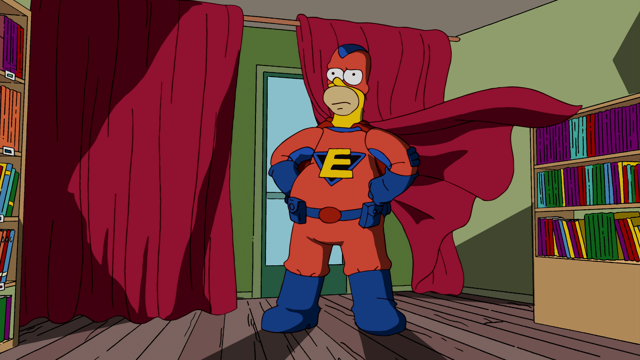 Cena do episódio “Homer, Mentira Grosseira” de Os Simpsons