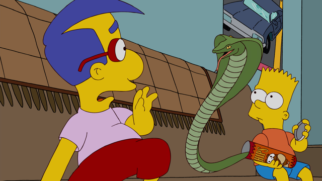 Cena do episódio “Brincadeiras e Verduras” de Os Simpsons
