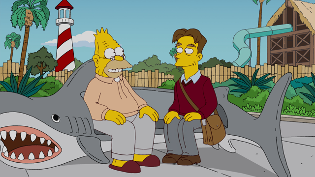 Cena do episódio “Quinta-Feira com Abie” de Os Simpsons