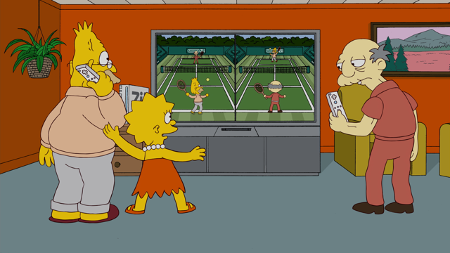 Cena do episódio “Um Milhão de Dólares Talvez” de Os Simpsons