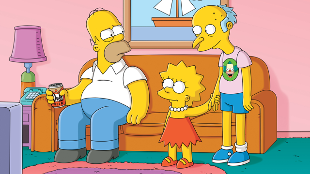 Cena do episódio “Monty, o Tolo” de Os Simpsons