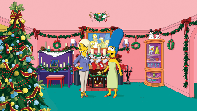 Cena do episódio “A Briga antes do Natal” de Os Simpsons