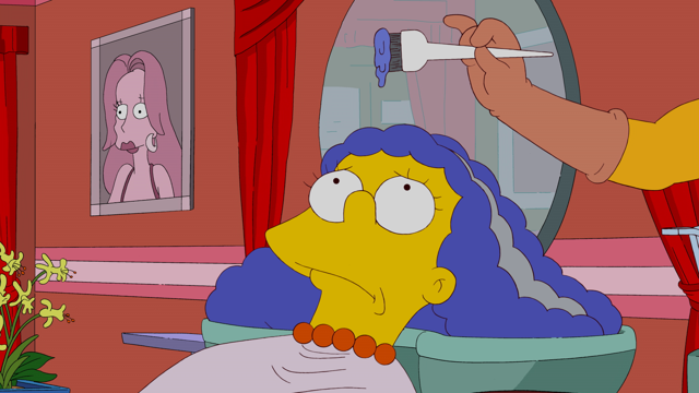 Cena do episódio “O Azul e o Cinza” de Os Simpsons