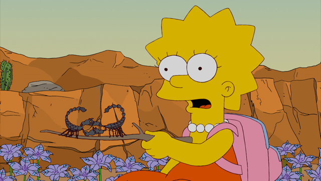 Cena do episódio “A Lição do Escorpião” de Os Simpsons