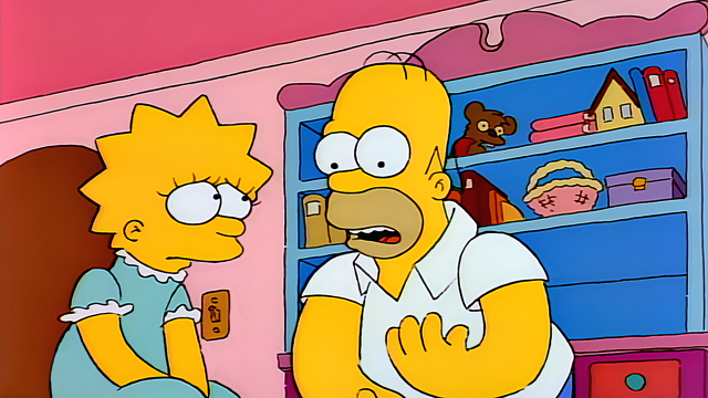 Cena do episódio “Lisa Palpiteira” de Os Simpsons