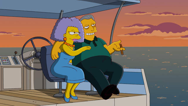 Cena do episódio “As Verdadeiras Donas de Casa de Tony Gordo” de Os Simpsons