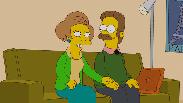 Cena do episódio “A Pesca Mortal de Ned” de Os Simpsons