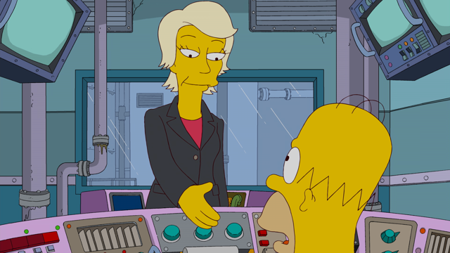 Cena do episódio “Você é substituível” de Os Simpsons