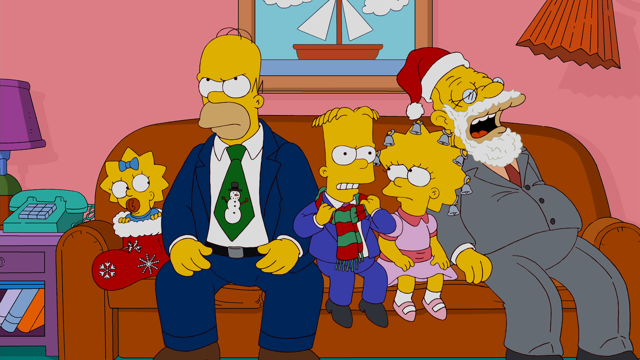 Cena do episódio “Fim de ano do futuro passado” de Os Simpsons