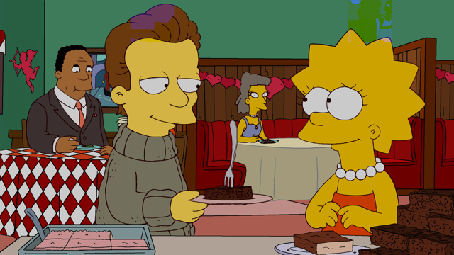Cena do episódio “A filha também se levanta” de Os Simpsons