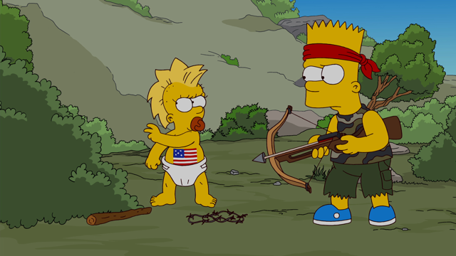 Cena do episódio “Ausência prolongada” de Os Simpsons