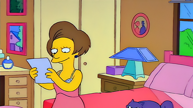 Cena do episódio “Bart, O Amante” de Os Simpsons