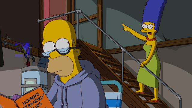 Cena do episódio “Cuidado com o Bart traidor” de Os Simpsons