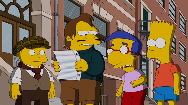 Cena do episódio “Bebê a Bordo?” de Os Simpsons
