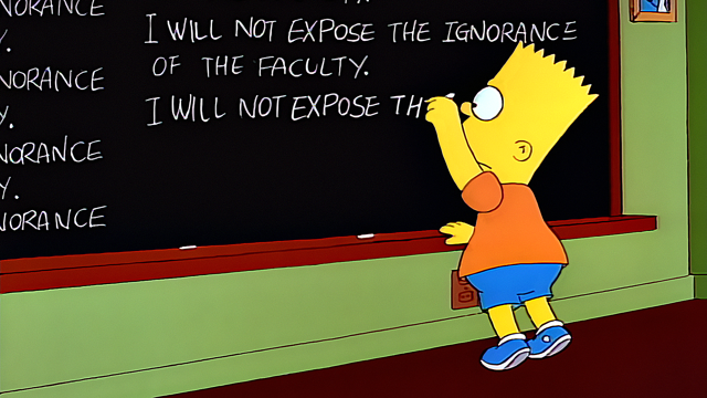 Cena do episódio “Vocações Diferentes” de Os Simpsons